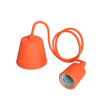 Lampa wisząca kabel LOFT E27 1m POMARAŃCZOWY