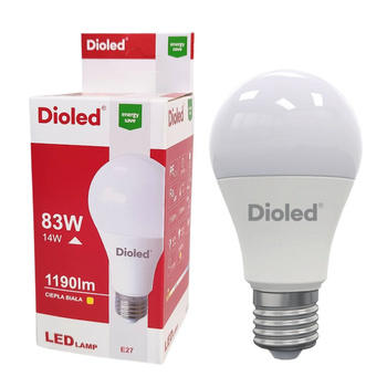 Żarówka LED GLS E27 14W 3000K 1190lm barwa ciepła Dioled