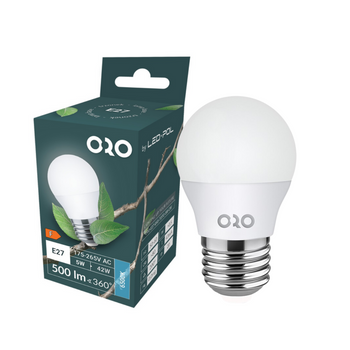Żarówka LED kulka E27 5W 6500K 500lm barwa zimna Led-Pol