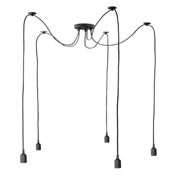 Lampa wisząca sufitowa LED 5xE27 pająk ARANA LED-POL