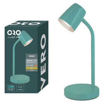 Lampka nocna LED 4,5W 3000K 405lm VERO NIEBIESKA Led-Pol