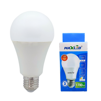 Żarówka LED E27 18W 6000K 1700lm zimna MAXLED